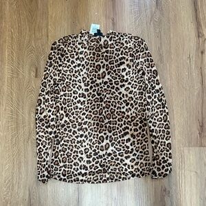 Torrid Leopard Mesh Long Sleeve Shirt